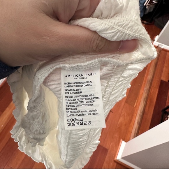 American Eagle Cropped Smocked Tank Top | Size Small - Picture 8 of 8